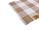 Westerly 21" x 34" Indoor and Outdoor Buffalo Check Washable Rug with Non-skid Back, Tan