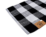 Westerly 21" x 60" Indoor and Outdoor Buffalo Check Washable Rug with Non-skid Back, Black