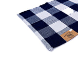 Westerly 21" x 60" Indoor and Outdoor Buffalo Check Washable Rug with Non-skid Back, Navy