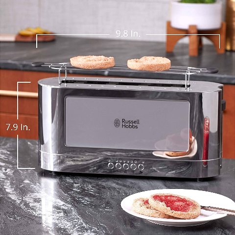 Toshiba MC25CEY-SS 6-Slice Convection Toaster Oven, Stainless Steel