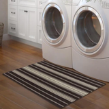 Multi-Purpose Washable Accent Rug Runner (3'x4', Brown Sand)