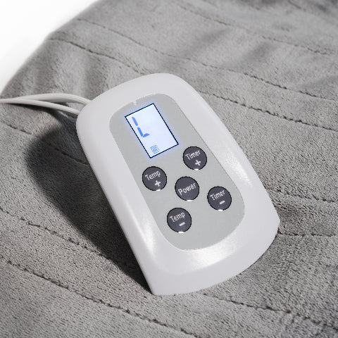 Westerly King Size Electric Heated Blanket with Dual Controllers