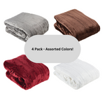 Westerly Assorted Colors Set of 4 Randomly Selected - Electric Blankets (Throw Size)