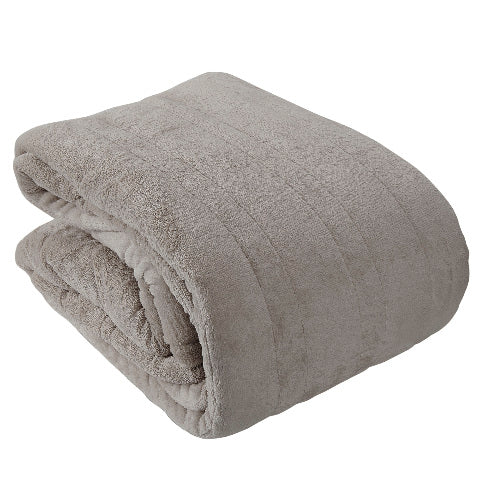 Westerly Twin Size Electric Heated Blanket, Grey