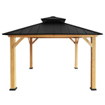 Westerly Solid Wood Gazebo Pavilion for Patio Deck Backyard (10' x 10')