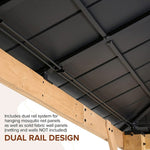 Westerly Solid Wood Gazebo Pavilion for Patio Deck Backyard (10' x 10')