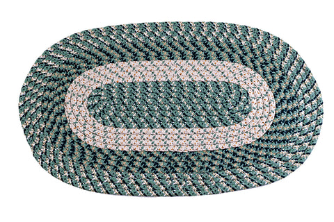 Braided Accent Rug 18"x28" (Mint Green)