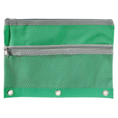 3-ring pencil pouch with a mesh