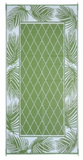 Westerly Premium 6' x 12' Reversible Patio Rug - Green Leaf