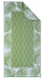 Westerly Premium 6' x 12' Reversible Patio Rug - Green Leaf