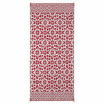 Westerly Premium 6' x 12' Reversible Patio Rug - Red Flower