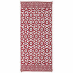 Westerly Premium 6' x 12' Reversible Patio Rug - Red Flower