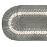Classic Reversible Braided Accent Rug Runner, 20" x 60" - Sage Green