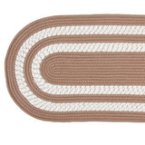 Classic Reversible Braided Accent Rug Runner, 20" x 60" - Tan
