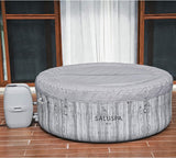 Bestway SaluSpa Fiji 2 to 4 Person Portable Inflatable Round Hot Tub, Energy Efficient Spa w/ 120 Massage Jets, Pump, & Integrated Filter