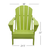 Lime Green Folding Adirondack Chair, by Westerly