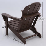 Brown Folding Adirondack Chair, by Westerly