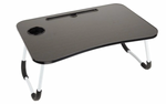 Westerly Neat Living Black Portable Folding Lap Desk with Tablet Holder