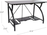 Origami Folding Computer Desk for Office Study Students Bedroom Home Gaming and Craft