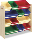 Whitmor Kids Storage Collection 12 Bin Organizer Primary