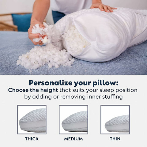 Curved memory sale foam pillow