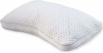 PureComfort Curved Pillow - Adjustable Side Sleeper Pillow for Neck and Shoulder Pain - Cervical Contour Pillow for Sleeping - Memory Foam Loft Pillow for Back or Side Sleepers