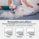 PureComfort Memory Foam Body Pillow for Adults - Cooling & Breathable Full Body Pillow - Adjustable Hugging Pillow for Sleeping - Soft Supportive Long Pillow for Bed with Cover (20 x 52 Inch)