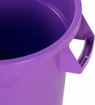 CFS 34101089 Round Waste Container, 10 gal, Purple Allergen Control