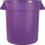 CFS 34101089 Round Waste Container, 10 gal, Purple Allergen Control