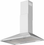 hOmeLabs 30 inch Wall Mount Range Hood Exhaust Fan for Kitchen - Stainless Steel with 3 Suction Speeds, LED Lights and Push Button Controls - Clears Area up to 220 CFM