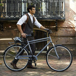 ROYCE UNION RMX 700c Mens 3-Speed Commuter Bike, 17" Aluminum Frame, Cool Gray