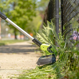 Earthwise LST02010 20-Volt 10-Inch Cordless String Trimmer, 2.0Ah Battery & Fast Charger Included, One Size