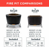 TIKI Brand Retreat Smokeless Fire Pit Rectangular Wood Burning Outdoor, Durable Stainless Steel, Great for Small Spaces, Camping, Tailgating, Pack, Modern, Removable Ash Pan, 14.5x21.5x16.7 Black