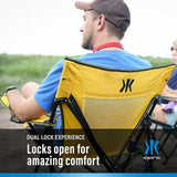 Kijaro XXL Dual Lock Portable Camping Chair - Supports Up to 400lbs - Enjoy The Outdoors in a Versatile Folding Chair, Sports Chair, Outdoor Chair & Lawn Chair