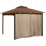 Add Privacy to Your 10 x 12 Gazebo With This Four Pack of Easy to Install Privacy Panel Side Walls Including Snap-on Rings