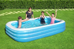 Bestway 54009E H2OGO Rectangular Inflatable Set, 10ft x 22in | Above Ground Pool, Blue