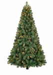 6' Noble Pre-Lit Artificial HolidayTree, 428 Branch Tips