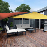 AsterOutdoor Sun Shade Sail Triangle 16' x 16' x 22.64' UV Block Canopy for Patio Backyard Lawn Garden Outdoor Activities, Terra