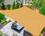 AsterOutdoor Sun Shade Sail Rectangle 16' x 20' UV Block Canopy for Patio Backyard Lawn Garden Outdoor Activities, Sand