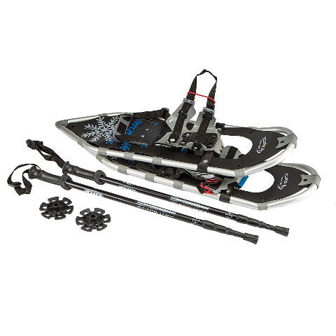All Terrain Aluminum Snowshoes w/ Carry Bag and Trekking Poles (30 in. X-Large)