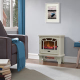 Duraflame Electric Freestanding Infrared Quartz Fireplace Stove, Cream